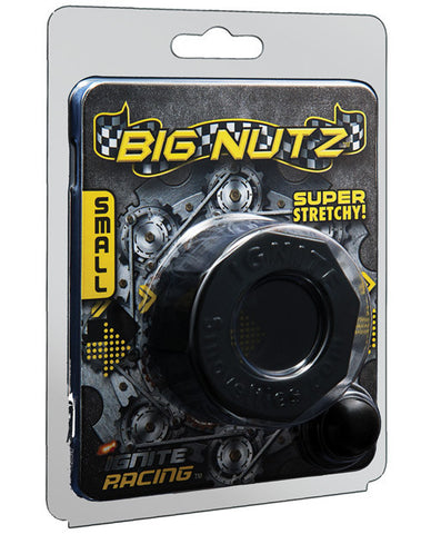 Si Novelties Big Nutz Ring Small - Black