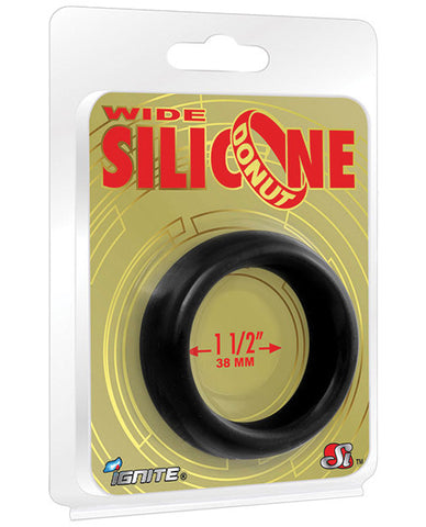 Ignite Wide 1.5 In. Silicone Donut - Black