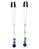 Adjustable Tweezer Nipple Clamps W-blue Beads