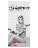 Sex & Mischief Silky Sash Restraints - Red