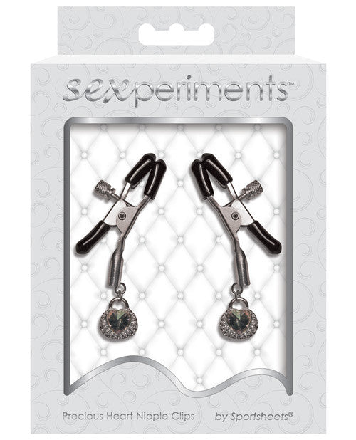 Sportsheets Sexperiments Precious Heart Nipple Clamps