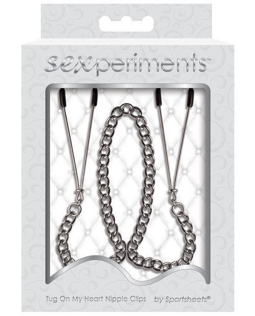 Sportsheets Sexperiments Tug On My Heart Nipple Clamps