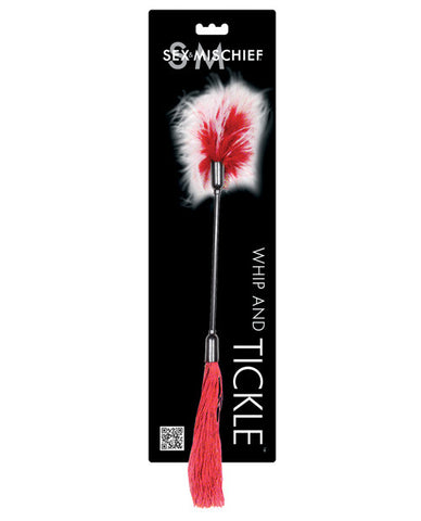 Sex & Mischief Whip & Tickle - Red-white