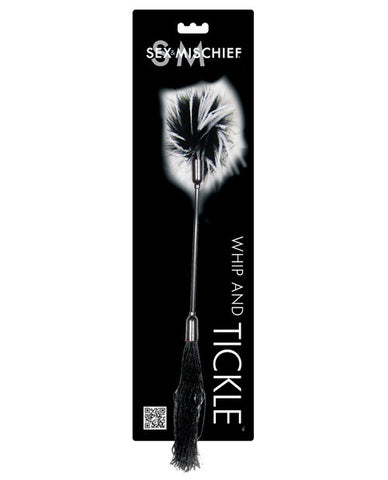 Sex & Mischief Whip & Tickle - Black-white