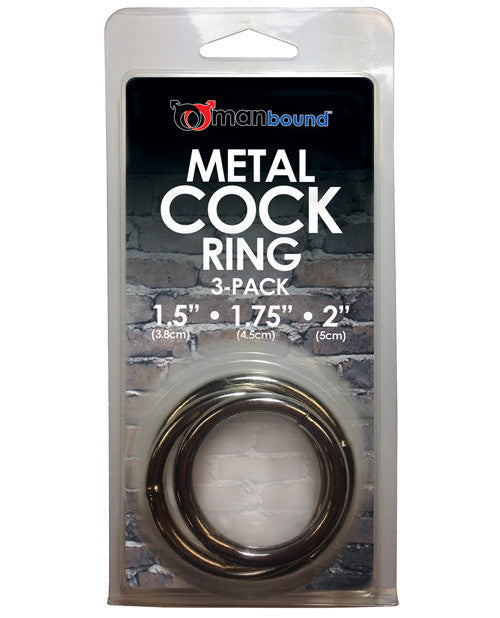 Sportsheets Manbound Metal C Ring - Pack Of 3