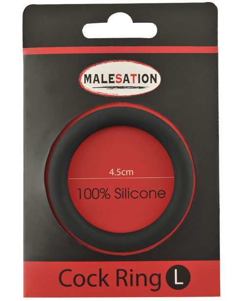 Malesation Silicone Cock Ring Large - Black