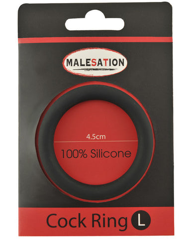 Malesation Silicone Cock Ring Large - Black