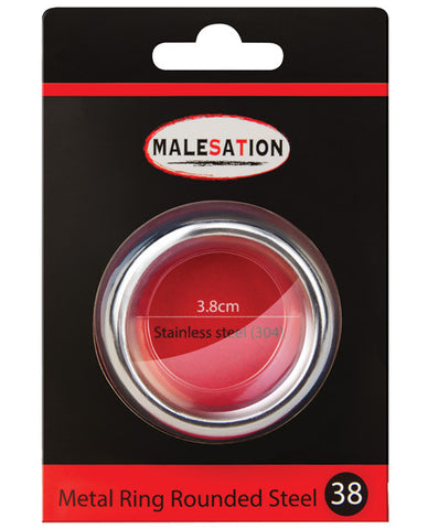 Malesation Nickel Free Stainless Steel Rounded - 38 Mm