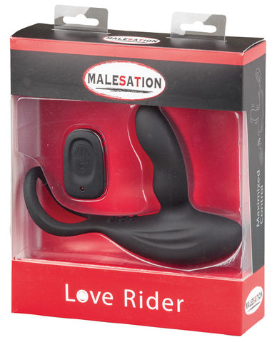 Malesation Remote Control Love Rider - 11 Functions Black