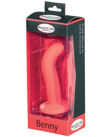 Malesation Benny Silicone G Dildo - Red