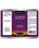 Sexsation Cannabis Massage Oil - 4 Oz Exotic Fruits