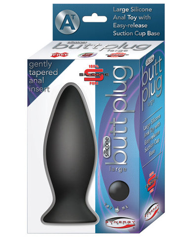 Synergy Silicone Butt Plug Large - Black