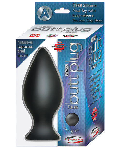 Synergy Silicone Butt Plug Uber - Black