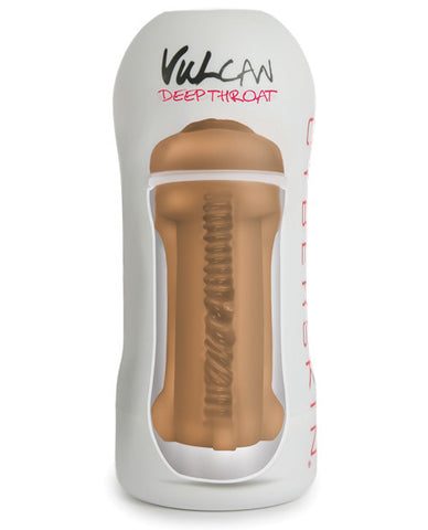 Cyberskin Vulcan Deep Throat Stroker - Mocha