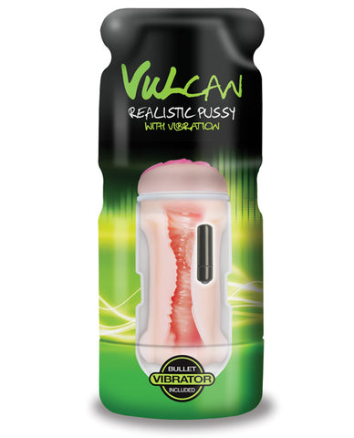 Cyberskin Vulcan Realistic Pussy W-vibration - Cream