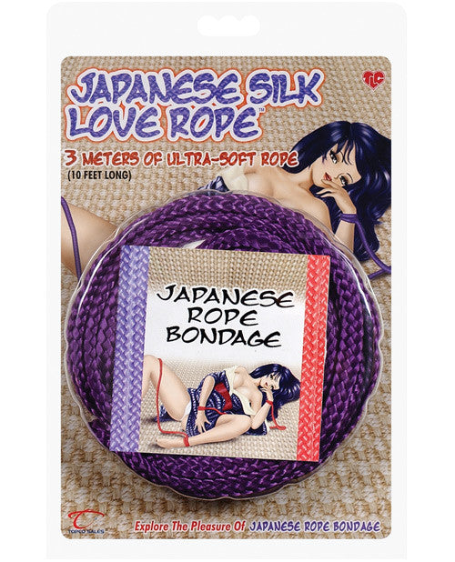 Japanese Silk Love Rope - 10' Purple