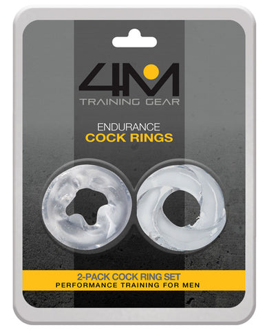 4m Training Gear Endurance Cock Rings - Pack Of 2