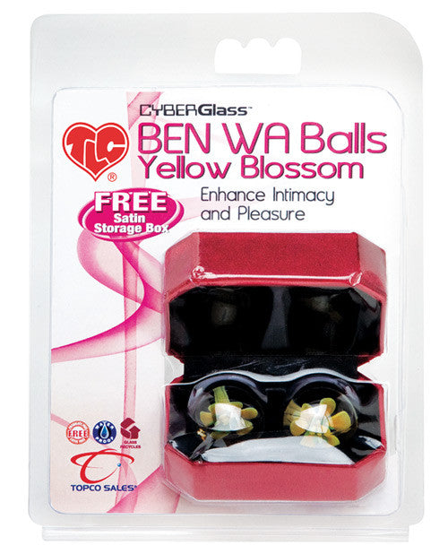 Tlc Cyberglass Ben Wa Balls - Yellow Blossom