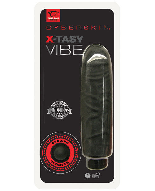 6.25" Cyberskin Xtasy Vibe - Black