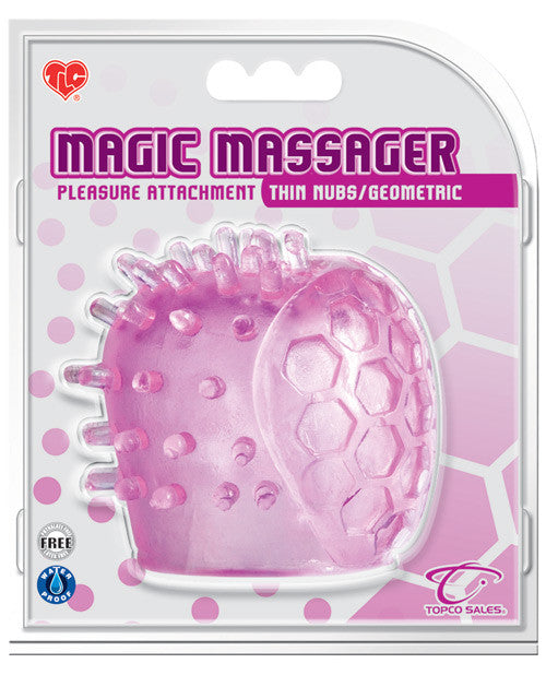 Magic Massager Pleasure Attachment - Thin Nubs-geometric