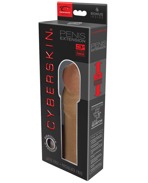 3" Cyberskin Extension - Cinnamon