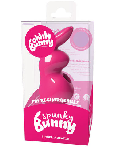 Vedo Spunky Bunny Rechargeable Finger Vibe - Pretty In Pink