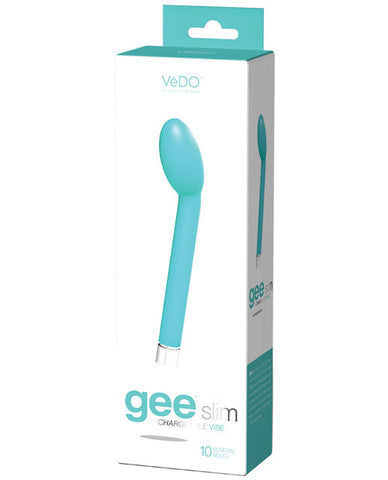 Vedo Geeslim Rechargeable Vibe - Tease Me Turquoise