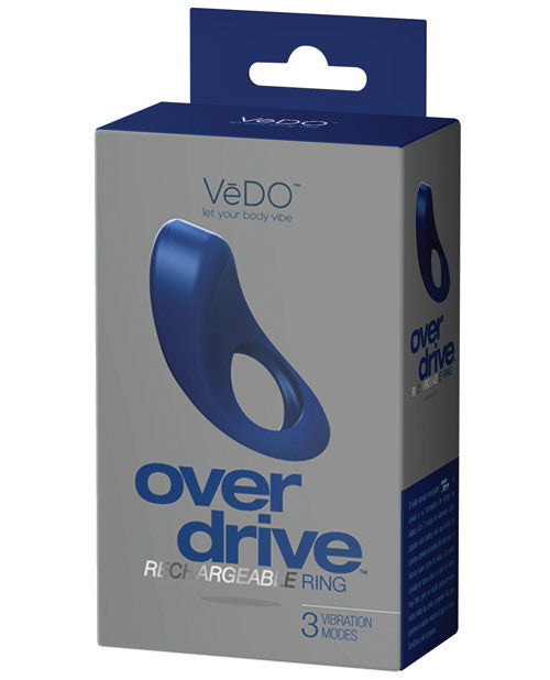 Vedo Overdrive Rechargeable Vibrating Ring - Midnight Madness