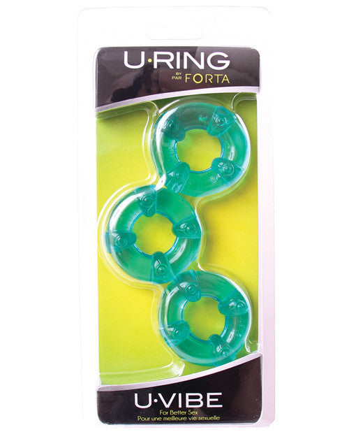 Uvibe U Ring - Aqua Pack Of 3