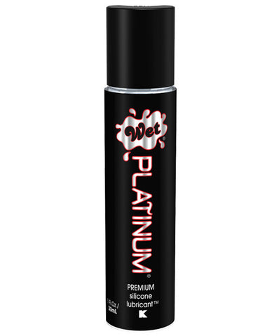 Wet Platinum Premium Silicone Based Personal Lubricant - 1 Oz Bottle