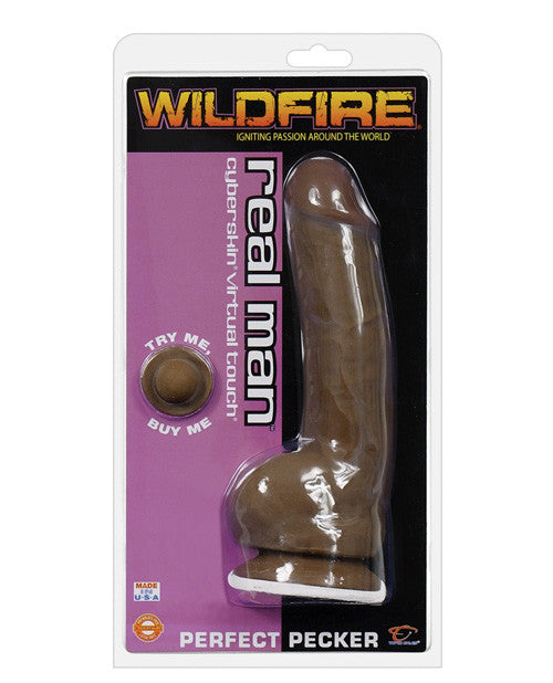 8" Cyberskin Perfect Pecker - Cinnamon