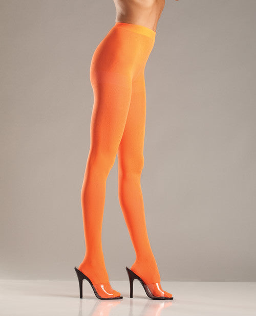 Opaque Nylon Pantyhose Orange Qn