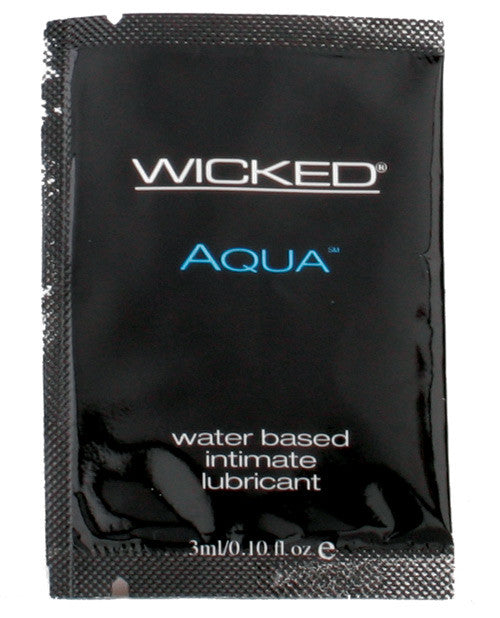 Wicked Sensual Care Collection Aqua Packette Waterbased Lubricant - .1 Oz Fragrance Free