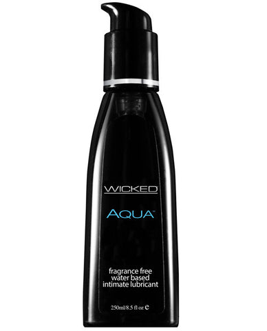 Wicked Sensual Care Collection Aqua Waterbased Lubricant - 8.5 Oz Fragrance Free