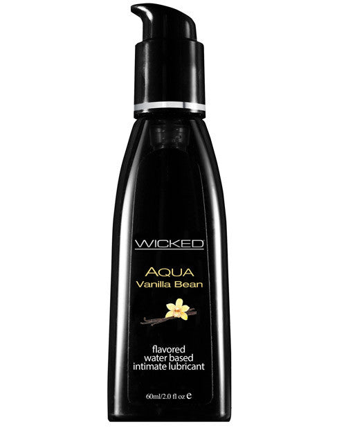 Wicked Sensual Care Collection Aqua Waterbased Lubricant - 2 Oz Vanilla Bean