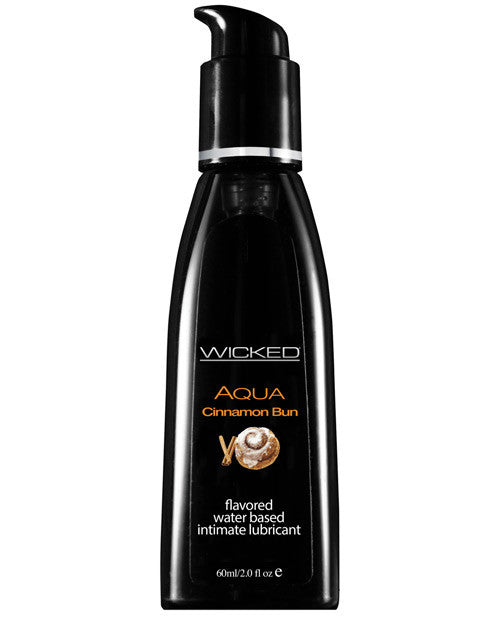 Wicked Sensual Care Collection Aqua Waterbased Lubricant - 2 Oz Cinnamon Bun