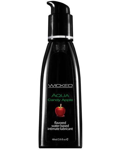 Wicked Sensual Care Collection Aqua Waterbased Lubricant - 2 Oz Candy Apple