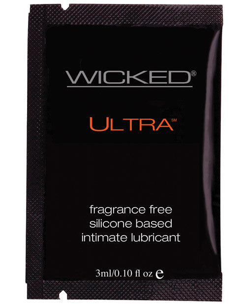 Wicked Sensual Care Collection Ultra Silicone Based Lubricant - 3 Ml Fragrance Free