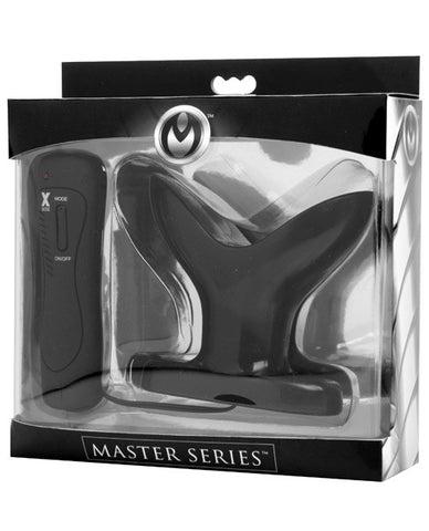 Master Series Ass Anchor Vibrating Anal Plug - 10 Function Black