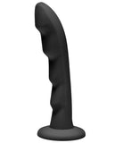 Strap U Ripples Silicone Strap-on Compatible Dildo - Black