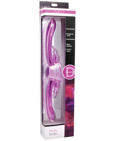 Duality Double Rabbit Wand Attachment - Pink