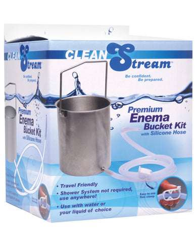 Clean Stream Premium Enema Bucket Kit W-silicone Hose