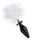 Tailz Fluffer Bunny Tail Glass Anal Plug