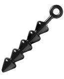 Master Series Spades Xl Anal Beads - Black