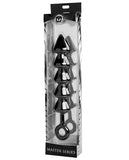 Master Series Spades Xl Anal Beads - Black