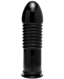 Master Series Enormass Ribbed Plug W-suction Base - Black