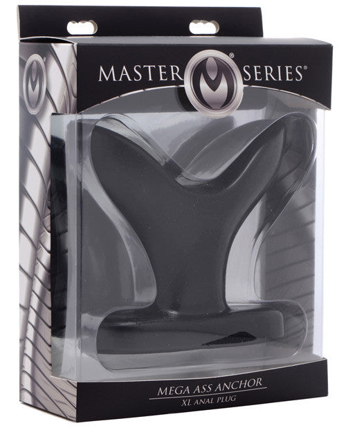 Master Series Mega Ass Anchor Anal Plug Xl - Black