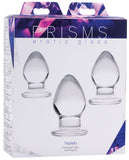 Prisms Triplets Glass Anal Plug Kit