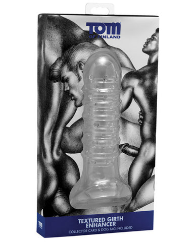 Tom Of Finland Textured Girth Enhancer - Clear