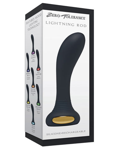 Zero Tolerance Lightning Rod Prostate Massager - Black